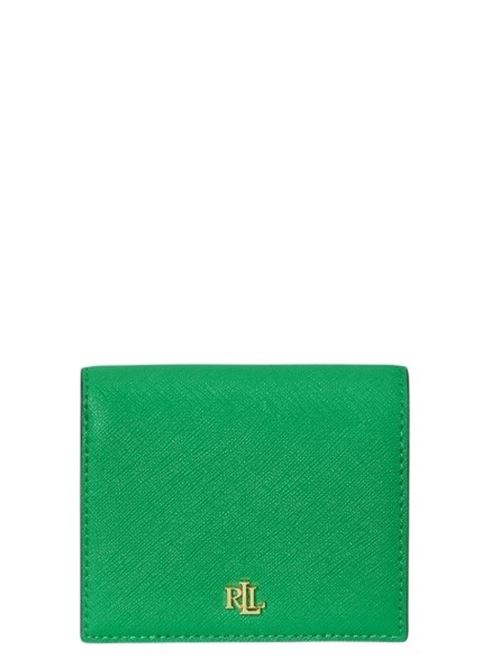 Portafoglio da donna in pelle LAUREN RALPH LAUREN | CMPCT WALLET.GREEN TOPAZ